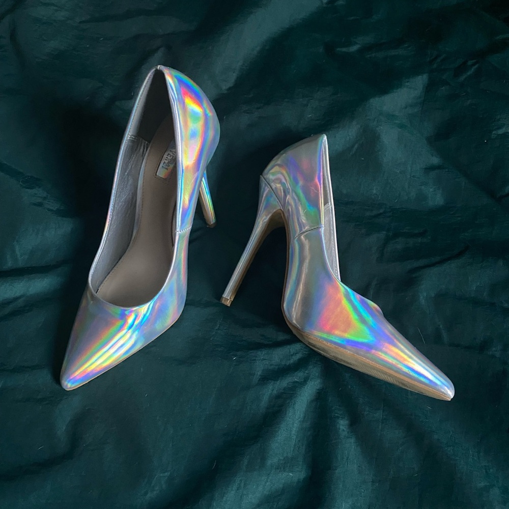 FOREVER21 Holographic High Heels